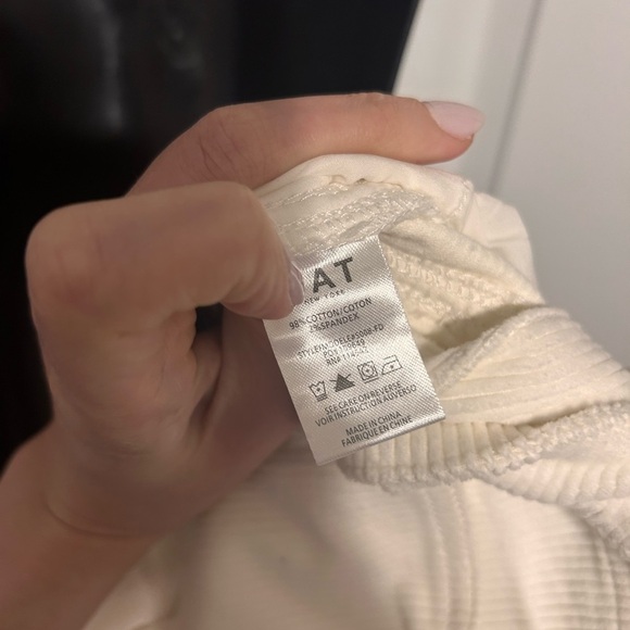 NWT, retails 99, White Corduroy Overall Dress - Picture 10 of 11